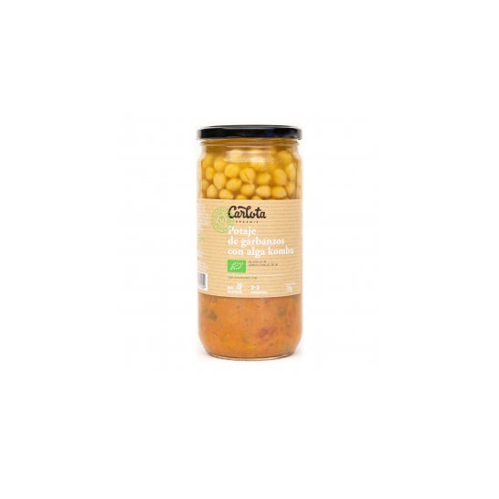 Guisado de Grão-de-bico Orgânico Carlota com Algas Marinhas Kombu 720g
