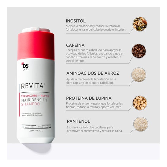 Revita Champô Volumizador Reparador 205 ml