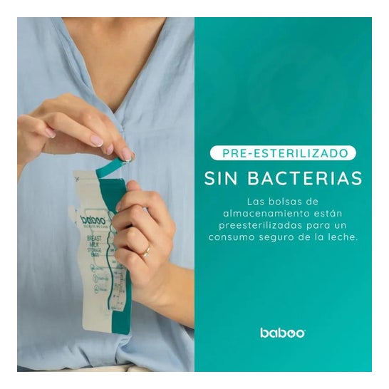 Baboo Sacos para Armazenar Leite Materno 25 Unidades Baboo Sacos para Armazenar Leite Materno 25 Unidades