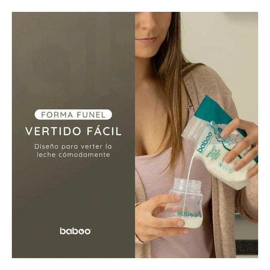 Baboo Sacos para Armazenar Leite Materno 25 Unidades Baboo Sacos para Armazenar Leite Materno 25 Unidades