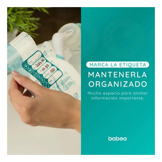 Baboo Sacos para Armazenar Leite Materno 25 Unidades Baboo Sacos para Armazenar Leite Materno 25 Unidades