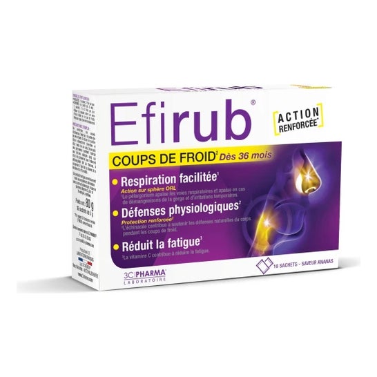 3C Pharma - Efirub Tropical Taste Cold Blows 16 saquetas