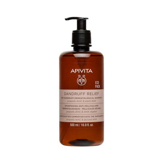 Apivita Champô Dermatológico para Caspa Seca Ecopack 500 ml
