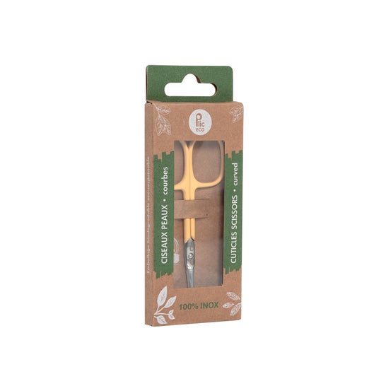 Plic Eco Tesoura de Pele Curva Damasco 1 Unidade