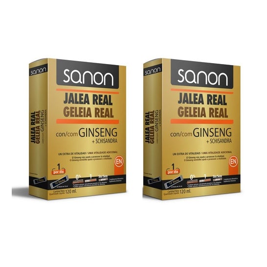 Sanon Duplo Geléia Real com Ginseng + Schisandra 12x10ml