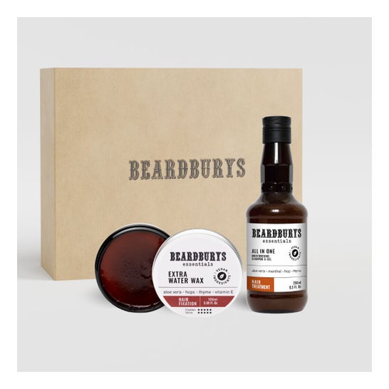 Beardburys Essentials Kit Cera Extra Water Forte + Champô All