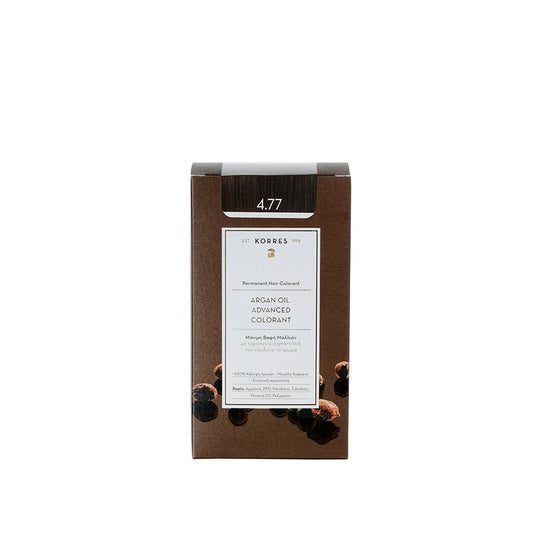 Korres Aceite Argán Tinte Cabello Nro 4,77 Chocolate Oscuro 1ud