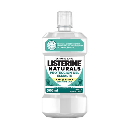 Listerine Naturals Enjuague Bucal Reparador Esmalte 500ml