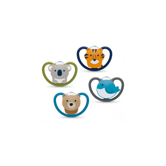 Chupeta Espacial Nuk 18-36 Silicone 1pc