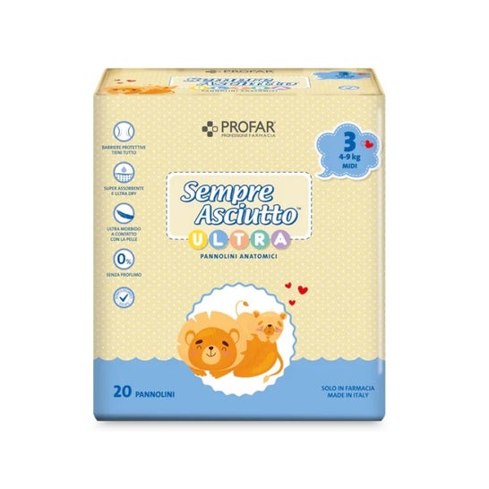 Profar Always Dry Ultra Mini Diapers 4-9kg 20uds