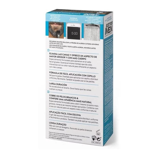 Just For Men gel de coloração marrom escuro para bigode e barba 30ml Just For Men gel de coloração marrom escuro para bigode e barba 30ml