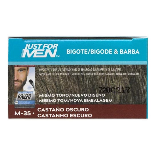 Just For Men gel de coloração marrom escuro para bigode e barba 30ml Just For Men gel de coloração marrom escuro para bigode e barba 30ml