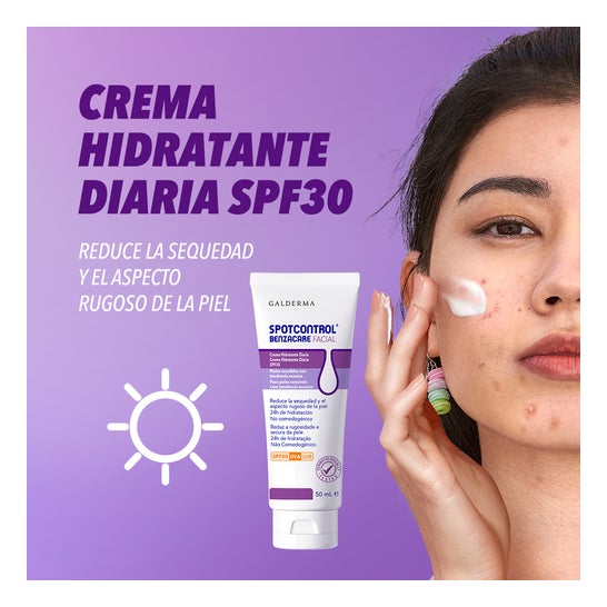 Benzacare Spotcontrol Creme Hidratante Facial Spf30 50ml