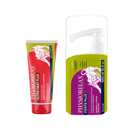 Physiorelax Pack Forte Plus Creme 500 ml + Creme Calor 75 ml