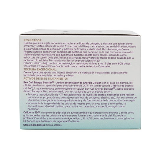 Be+ cuidado antirrugas reestruturante pele normal SPF+20 50ml