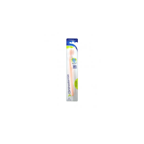 Escova de dentes Inava Topix Adult Adult Adult Soft Orthodontics 1 escova de dentes