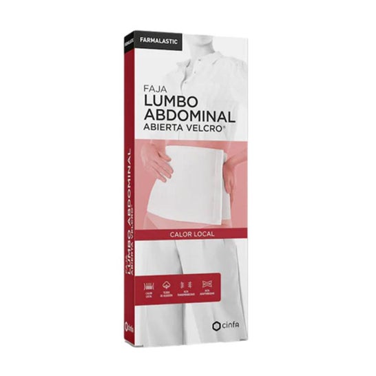 Farmalastic Cinta Lombar Abdominal Aberta com Velcro Bege 1 unid.