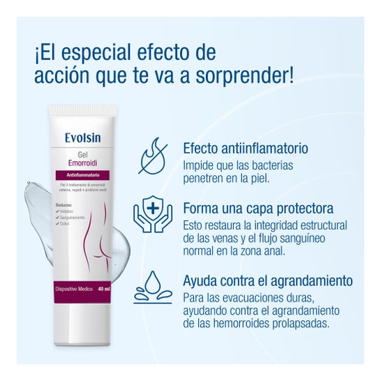 Evolsin Hämorrhoiden Gel Entzündungshemmend 40ml