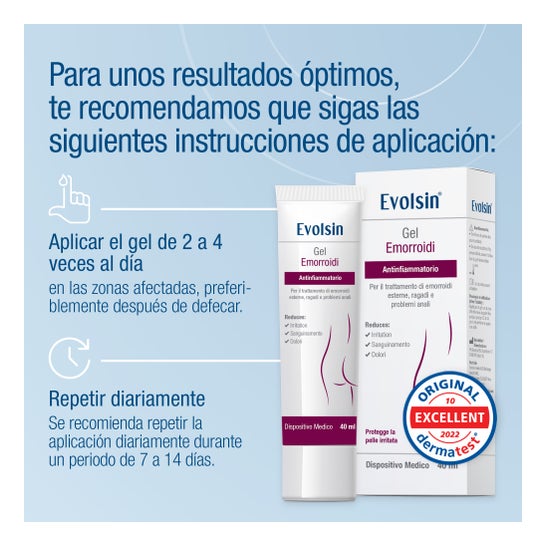 Evolsin Hämorrhoiden Gel Entzündungshemmend 40ml