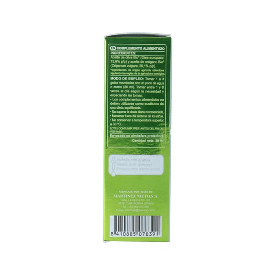 Marnys Organic Oregano Oil 30ml