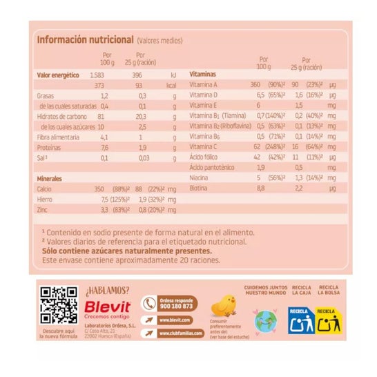 Blevit Bibe Sem Glúten 500g Blevit Bibe Sem Glúten 500g