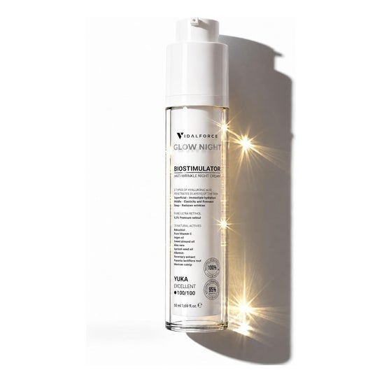 VidalForce Glow Creme de Noite Antienvelhecimento Homem Mulher 50 ml