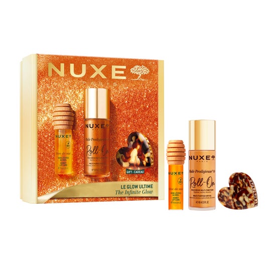 Nuxe Cofre Glow Infinito - Huile Prod Or + Reve The Miel Labial + Huile Classic