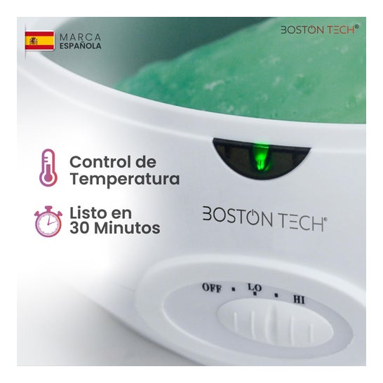 Boston Tech ParaffinLux Banho de Parafina para Mãos 3 Litros Com Cera Rosa
