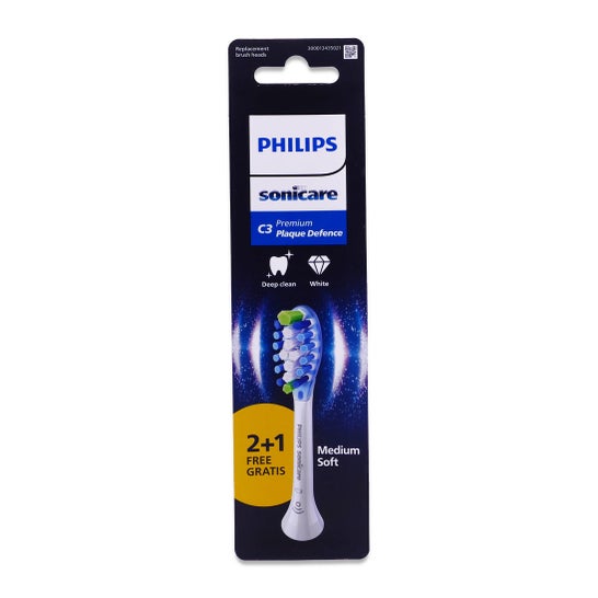 Philips Sonicare C3 Premium Plaque Defence 3 unid.