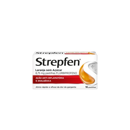 Strepfen Laranja Sem Açúcar Flurbiprofeno 8.75mg 16comp