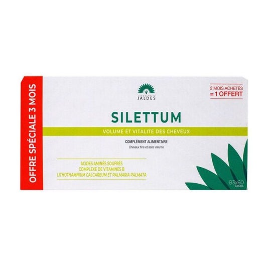 Jaldes Silettum Nutrition Du Cheveu 3 X 60 Gélules