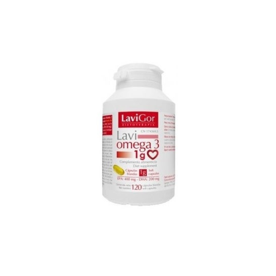 Lavigor Omega 3 Pérolas de Óleo de Peixe 1 G 120 Caps