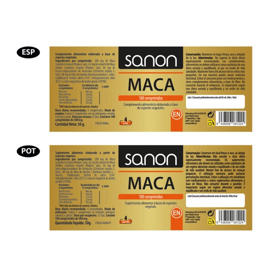 Sanon Maca 500mg 100comp