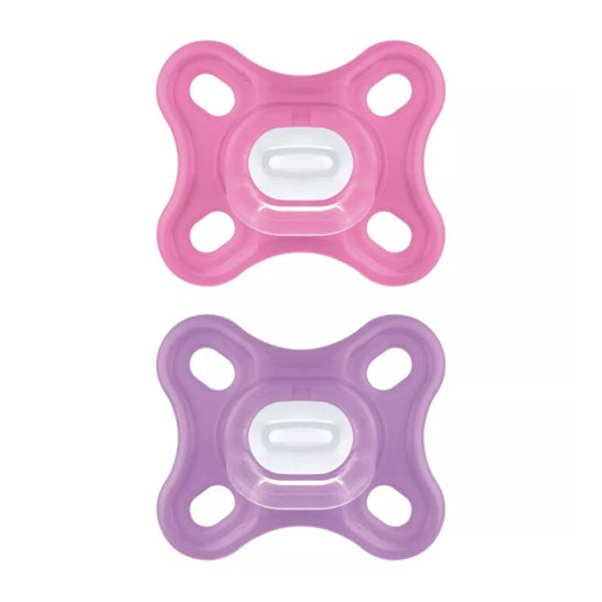 Mam Comfort 0-2M Silicon Girl 2uds