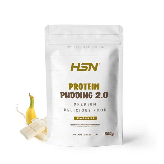 HSN Pudding Proteico 2.0 Chocolate Blanco y Plátano 500g