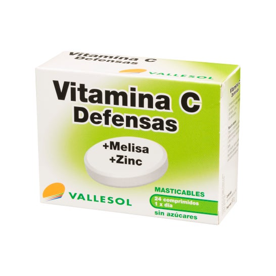Vallesol vitamina C + erva-cidreira + zinco 24comp