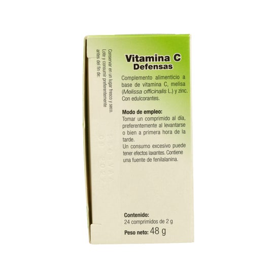 Vallesol vitamina C + erva-cidreira + zinco 24comp