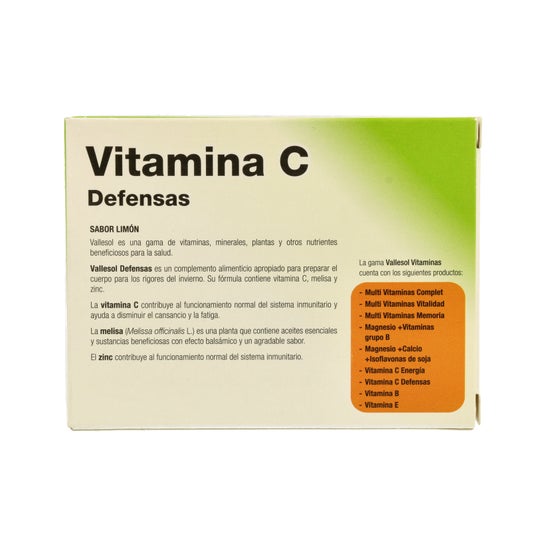 Vallesol vitamina C + erva-cidreira + zinco 24comp