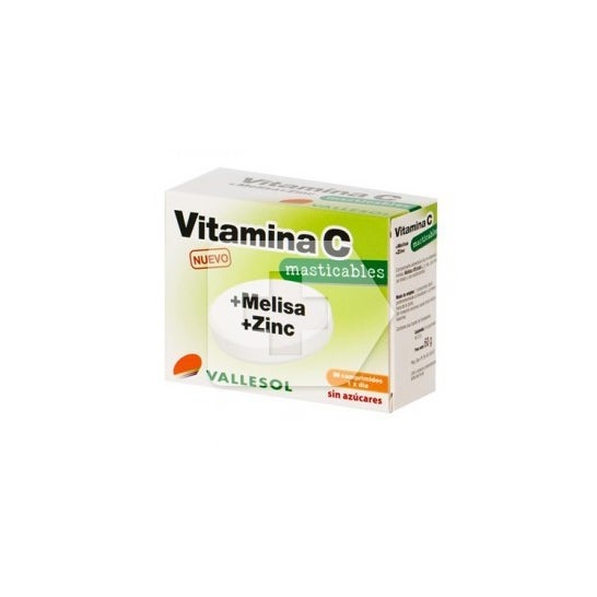 Vallesol vitamina C + erva-cidreira + zinco 24comp