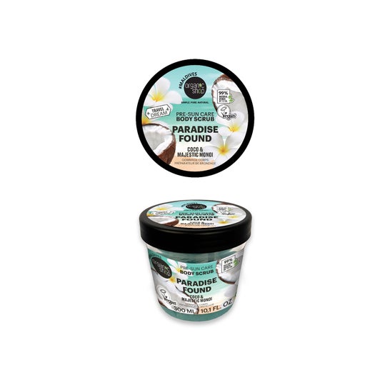 Organic Shop Esfoliante Corporal Pré-Sol Paradise Found Coco & Majestic Monoi 300 ml