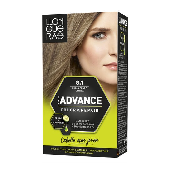 Llongueras Color Advance Hair Dye N8.1 Louro Cinza Clara 1pc