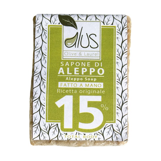 Alus Jabón de Aleppo Hecho a Mano 15% 200g