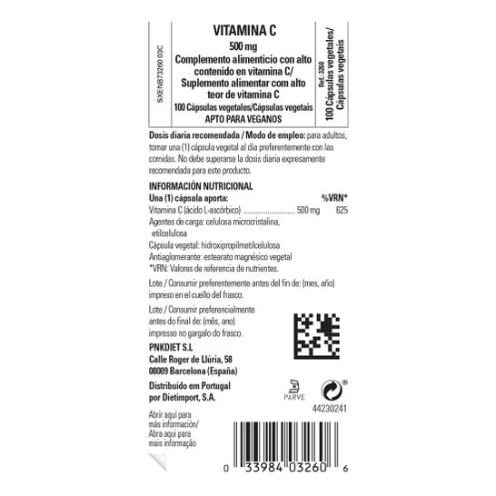 Solgar Vitamina C 500mg 100 comprimidos