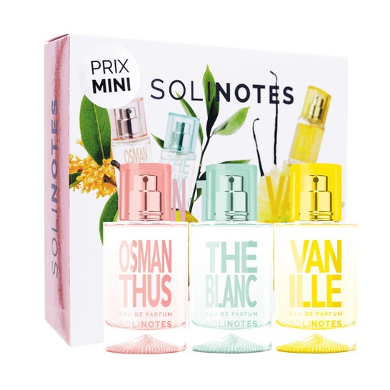 Solinotes Eau De Parfum Chá Branco Osmanthus Baunilha 3 unid 15 ml