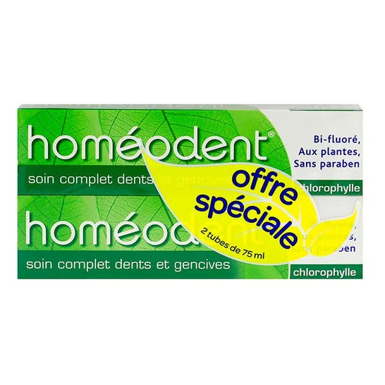 Homeodent Pasta Odontológica Completa e Goma-Clorofila 2x75ml