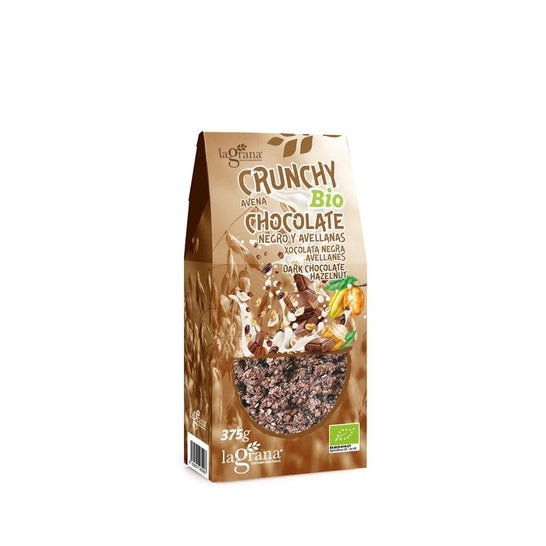 La Grana Crunchy Aveia Chocolate Avelã Bio 375 g