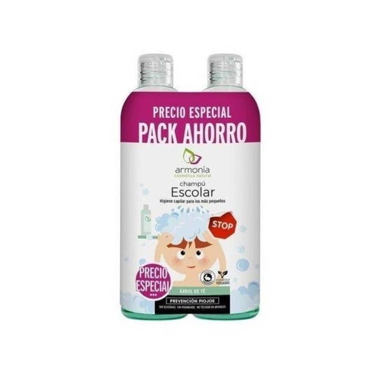 Shampoo Escolar Armonia Family Pack 2X300ml