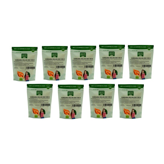 NaturGreen Pack Cúrcuma Bio 9x100g