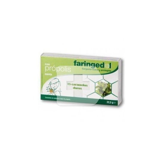 Faringedol mint 15 pastilhas de goma