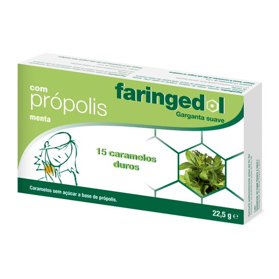 Faringedol mint 15 pastilhas de goma